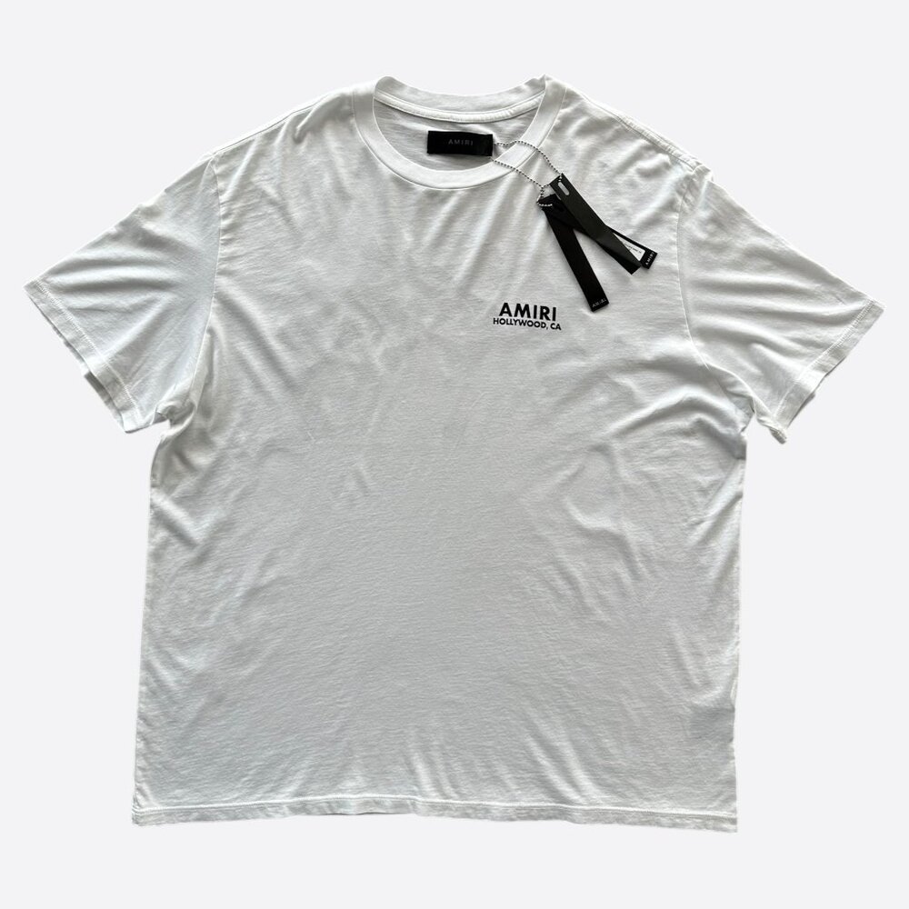 Amiri White & Black Los Angeles Exclusive Bones T-Shirt